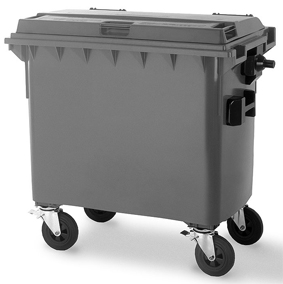 Vierwielcontainer 660 liter